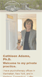 Mobile Screenshot of cathleenadams.com