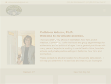 Tablet Screenshot of cathleenadams.com